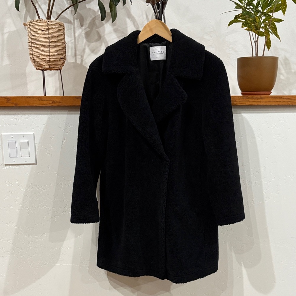Velvet Black Teddy Jacket